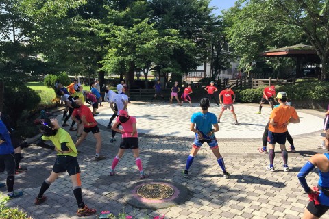 富士登山競走・試走会（五合目ゴール）