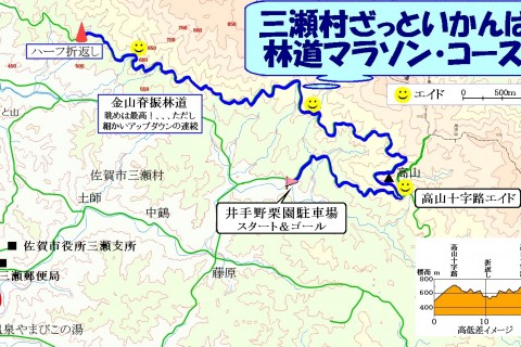 三瀬村ざっといかんばい林道ハーフマラソン大会