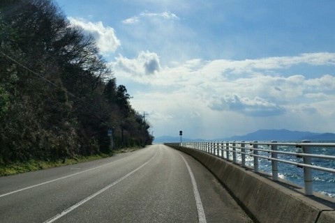 春！ず～と海見て走れる30km、瀬戸内『とびしま海道』 下蒲刈2周ランランラン♪