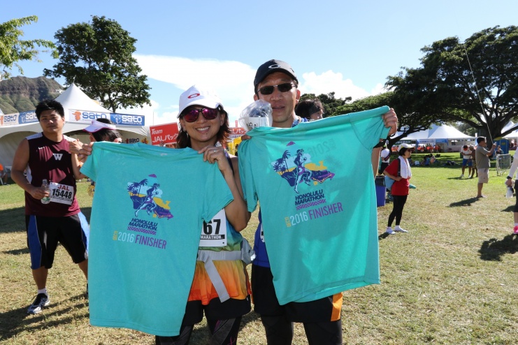 JALホノルルマラソン　フィニッシャーズＴシャツ