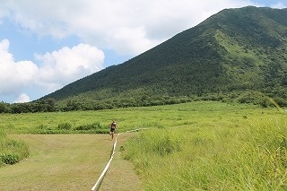 クロスカントリーコースと三瓶山