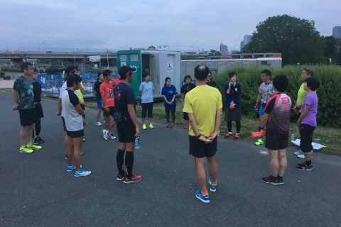 フルマラソン直前！　1kmインターバル　アールビーズ大阪　1月練習会