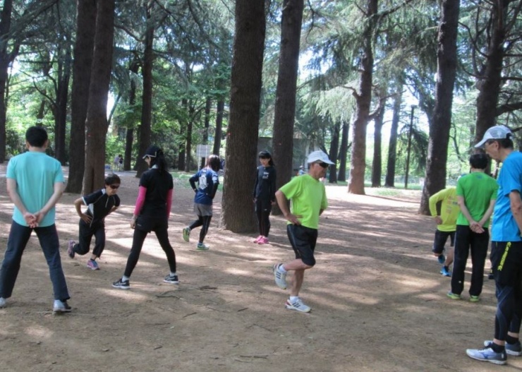 ランニング教室（代々木）実施風景