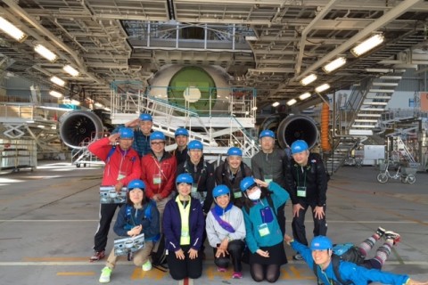 大人の工場見学 【 青組 飛行機整備工場見学 】 ラン！