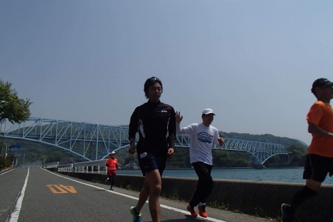 ず～と海見て走れる30km、瀬戸内『とびしま海道』 下蒲刈2周ランランラン♪