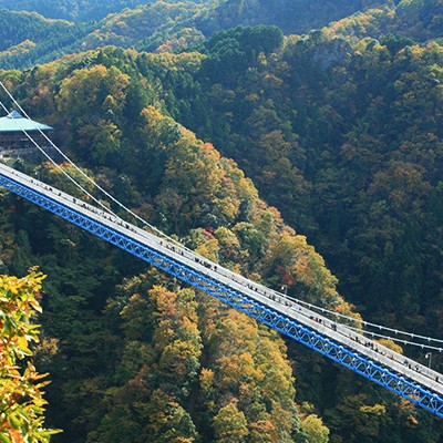 本州一の歩行用橋、竜神大吊橋を渡ろうコース（常陸太田市）