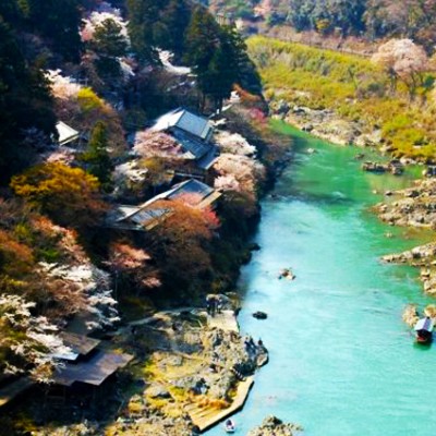 渓谷美を楽しもう！保津川渓流沿いコース（亀岡市）