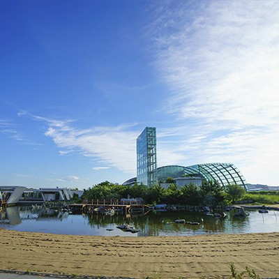 潮風に吹かれてアクアマリンふくしま周回コース（いわき市）