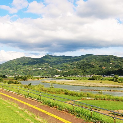 紀の川河川敷サイクリングロードコース（和歌山市）