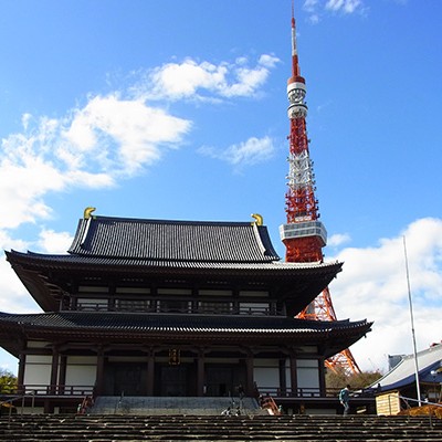 東京タワーのお膝元、芝公園、増上寺～日比谷コース（港区）