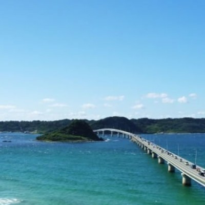 白い砂浜と紺碧の海！角島大橋絶景コース（下関市）