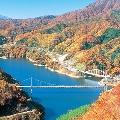 夢の架け橋からの絶景！九頭竜湖コース（大野市）