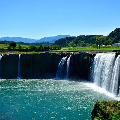 「東洋のナイアガラ」原尻の滝・癒しランコース（豊後大野市）