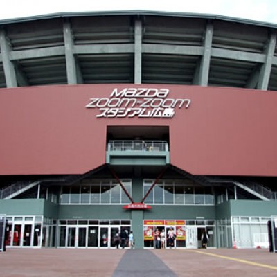 赤く映える球場！マツダスタジアム周回コース（広島市）