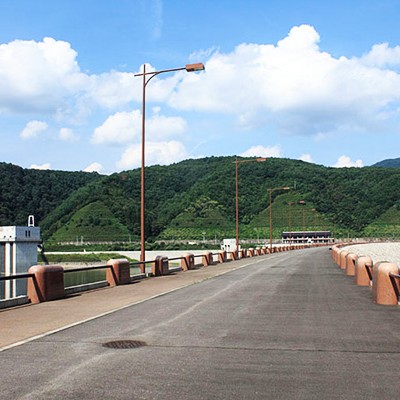 ランの後は美人の湯、もにわっ湖ダム湖畔コース（福島市）