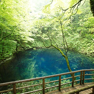 十二湖、日本キャニオンと白神山地ランコース（深浦町）