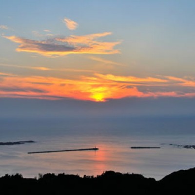 日本海の夕日と温泉！若美駅伝コース（男鹿市）