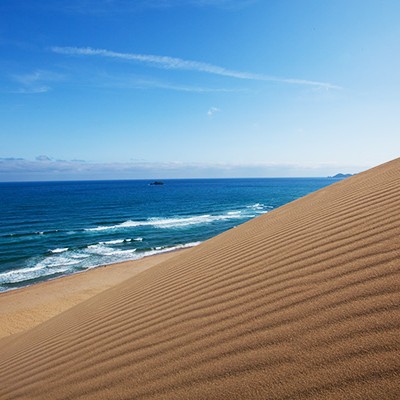 鳥取砂丘を眺めて走る自転車道コース（鳥取市）