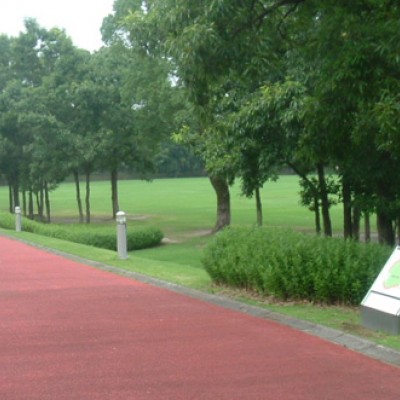 緑豊かな丘陵地。かごしま健康の森公園コース（鹿児島市）