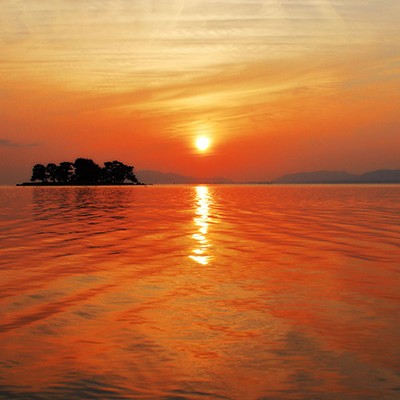 宍道湖の朝日と夕日を堪能できるコース（松江市）