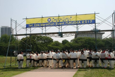 スモウラン「一人一花運動」    INシーサイド百道海浜公園