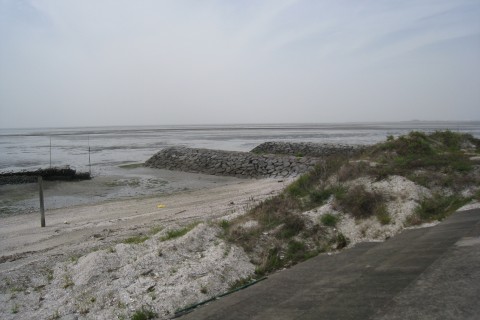 夕焼けの南荒尾海岸LSD13.5ｋｍ