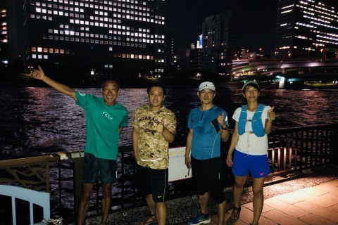 隅田川夕涼みラン＆銭湯＆居酒屋！