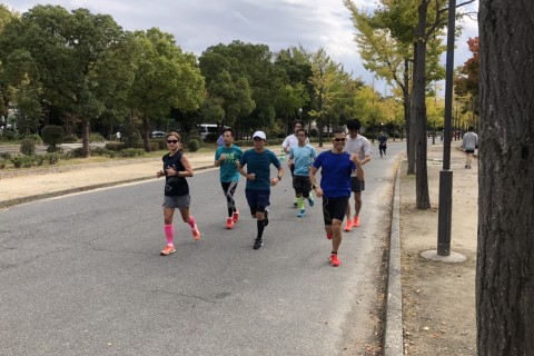 【大阪城公園練習会】ヒルトレーニング+30分ゆる走