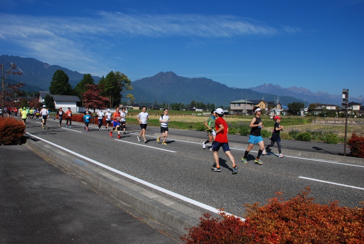 爽やかな秋晴れの中を掛けぬけよう！