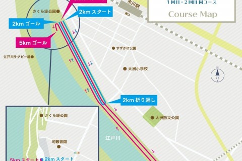 ランとヨガを楽しむ！市川リバーサイドミニマラソン（第2回）