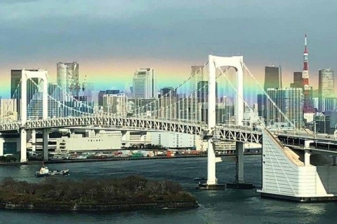 レインボーブリッジ往復ラン（ペース目安：キロ7分）