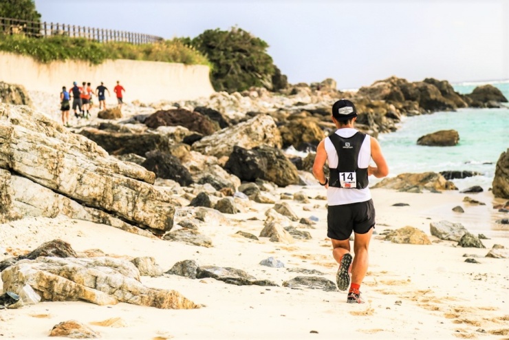 ランコース序盤の海岸線
