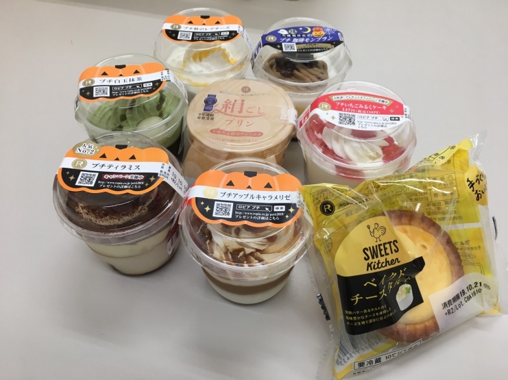 （株）ロピア足利工場　プチシリーズ、絹ごしプリン、チョコバナナクレープ、シュークリーム