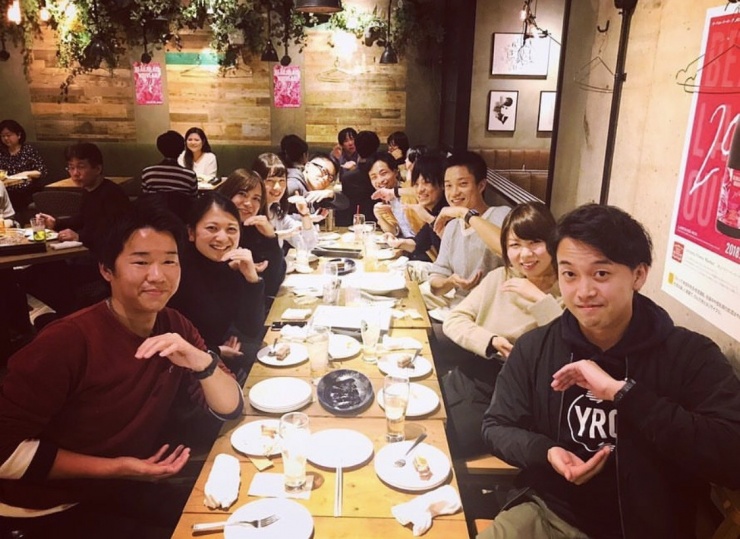 練習後に飲み会