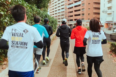 マラソン大会前ロングラン（鹿児島、東京マラソン対策）