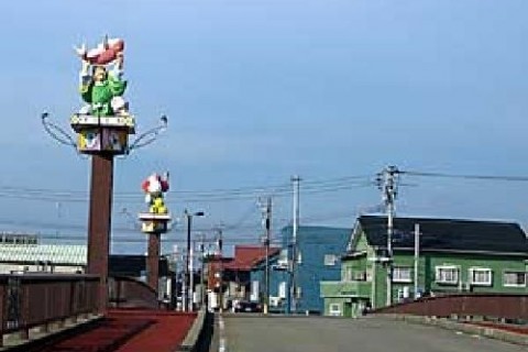 燈籠山祭りの道