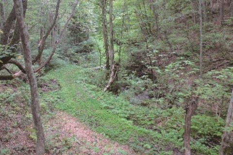 山あいの風景、自然と歴史の会津銀山街道