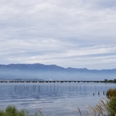 琵琶湖大橋横断 と 湖国の水辺 ウネウネ マラニック 約20km