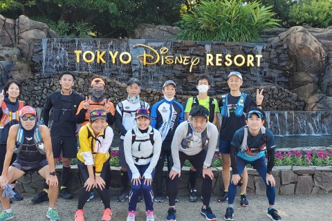 オーバーナイト　夜景　ディズニー台場ウォーク　約55　49　37　13キロ　時速3～4キロ