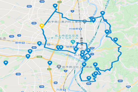 【サイクリング】きたかみ新城ロード100 ハーフ