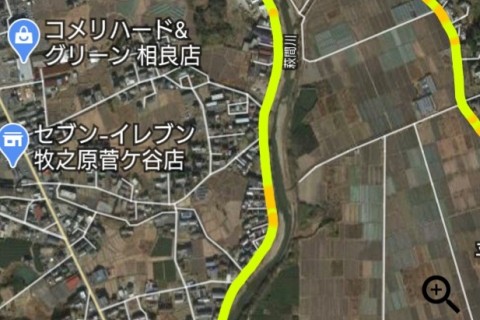 ★牧之原市★萩間川沿い「ペース走」「快調走」に良し！（周回可能）