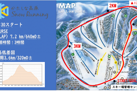かたしな高原スノーランニングプレ大会