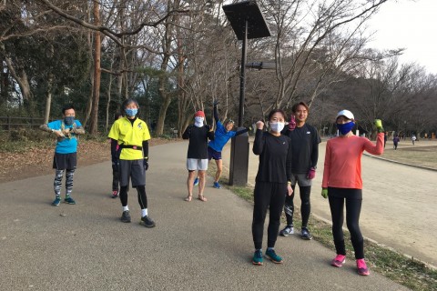 K5分切り11K　サブ3.5ペース走 or サブ4インターバル（体幹トレ付き）