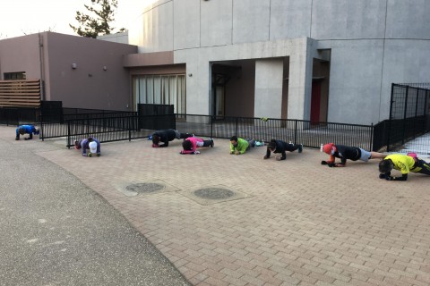 K5分切り11K　サブ3.5ペース走 or サブ4インターバル（体幹トレ付き）