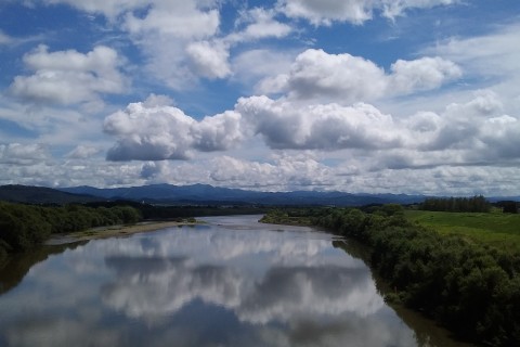 北海道遺産石狩川堤防（滝川市）コース