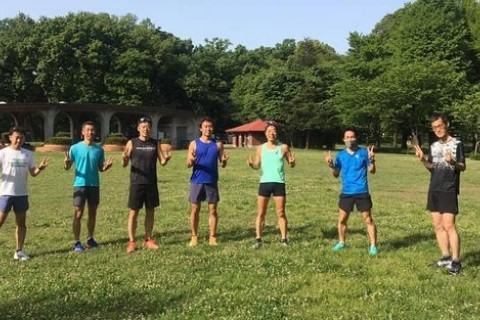 アラサブ3練 K4～K3:50で12.8K@小金井公園