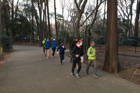 超越サブ4練　K5分切り11K　サブ3.5ペース走 or サブ4インターバル(2月分）