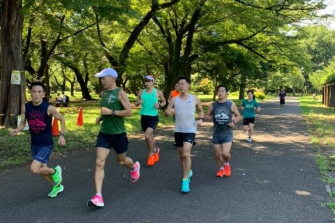 超越サブ3.5練 K4:30～K4:20で12K@小金井公園