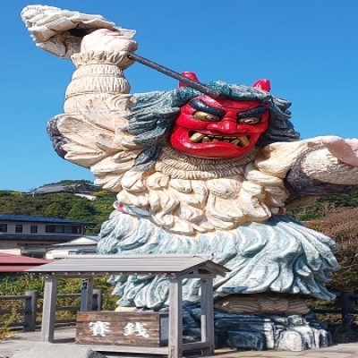 インスタ映え確実!!門前なまはげ立像までの”さふらっと”ライド