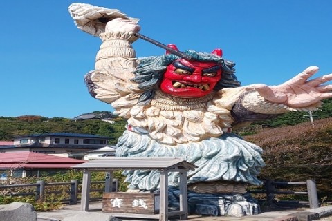 インスタ映え確実!!門前なまはげ立像までの”さふらっと”ライド